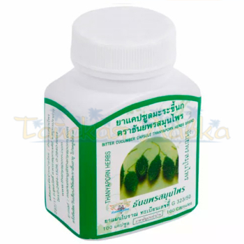 Капсулы Ма Ра Кхи Нок противовоспалительные с горьким огурцом Thanyaporn Herbs Bitter cucumber